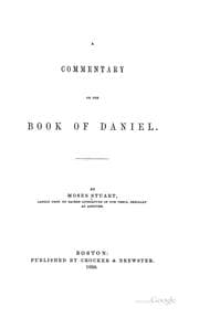 Tapa de A commentary on the book of Daniel