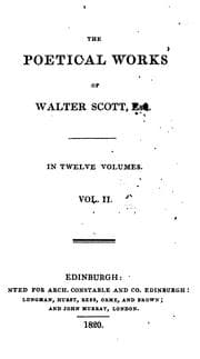 Tapa de The poetical works of Walter Scott