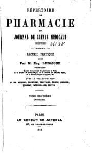 Tapa de Répertoire de pharmacie