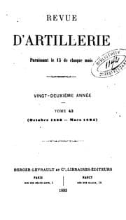 Tapa de Revue d'artillerie