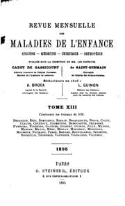 Tapa de Revue mensuelle des maladies de l'enfance
