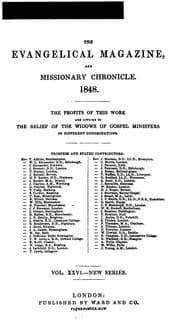 Tapa de The Evangelical Magazine and Missionary Chronicle