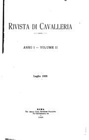 Tapa de Rivista di cavalleria