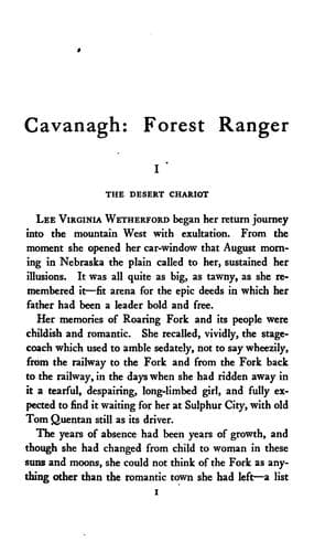 Tapa de Cavanagh, Forest Ranger
