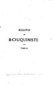 Tapa de Bulletin du bouquiniste