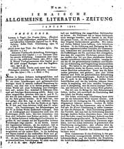 Tapa de Jenaische allgemeine Literatur-Zeitung. Jahrg. 1-[38. With] Intelligenzblatt ...