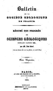 Tapa de Bulletin / Societe geologique de France
