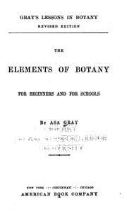 Tapa de The elements of botany for beginners and for schools