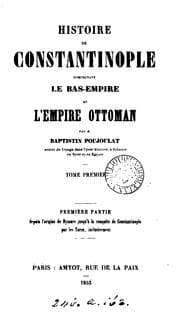 Tapa de Histoire de Constantinople, comprenant le Bas-empire et l'Empire ottoman