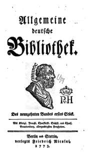 Tapa de Allgemeine deutsche Bibliothek