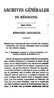 Tapa de Archives générales de médecine