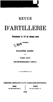 Tapa de Revue d'artillerie