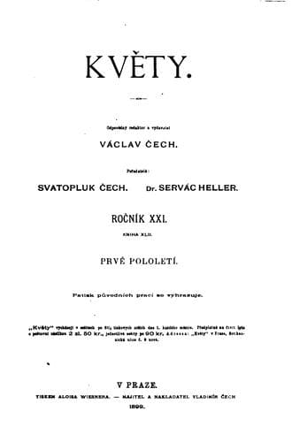 Tapa de Květy