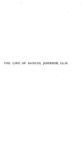 Tapa de The Life of Samuel Johnson, LL. D.: Together with The Journal of a Tour to the Hebrides