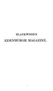 Tapa de The Edinburgh monthly magazine [afterw.] Blackwood's Edinburgh magazine ...