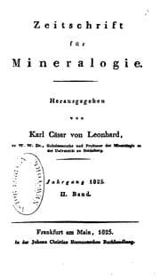 Tapa de Taschenbuch für die gesammte Mineralogie