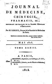 Tapa de Nouveau journal de médecine, chirurgie, pharmacie, etc