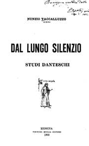 Tapa de Dal lungo silenzio: studi danteschi