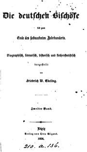 Tapa de Die deutschen Bischöfe bis zum Ende des sechszehnten Jahrhunderts