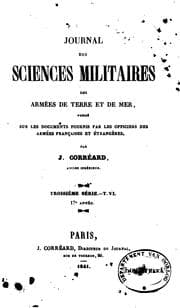 Tapa de Journal des sciences militaires