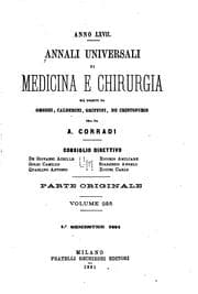 Tapa de Annali universali di medicina