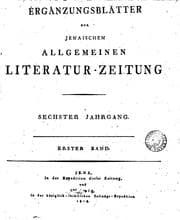 Tapa de Jenaische allgemeine Literatur-Zeitung. Jahrg. 1-[38. With] Intelligenzblatt ...