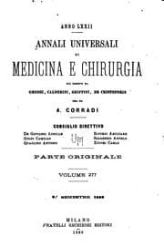 Tapa de Annali universali di medicina