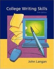 Tapa de College writing skills
