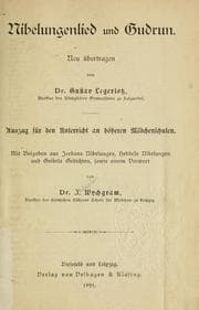 Tapa de Nibelungenlied und Gudrun