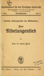 Tapa de Das Nibelungenlied