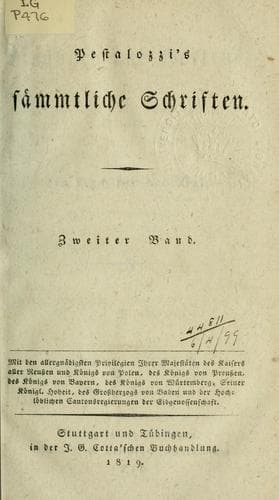 Tapa de Sämmtliche Schriften