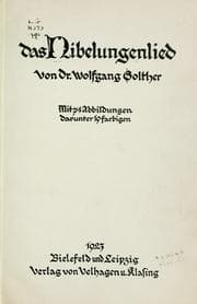Tapa de Das Nibelungenlied