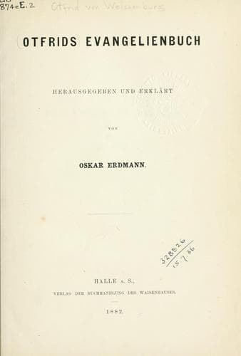 Tapa de Otfrids Evangelienbuch