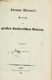 Tapa de Gedicht vom groszen Lutherischen Narren
