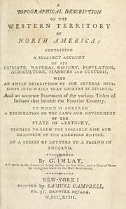 Tapa de A topographical description of the western territory of North America