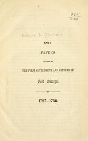 Tapa de Papers relating to the first settlement and capture of Fort Oswego