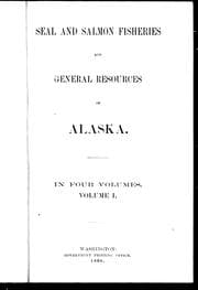 Tapa de Seal and salmon fisheries and general resources of Alaska