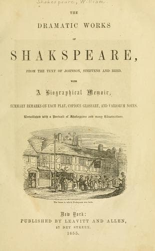 Tapa de The Dramatic Works of Shakspeare
