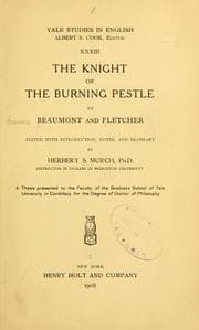Tapa de The knight of the burning pestle