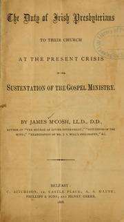 Tapa de The duty of Irish Presbyterians to their church