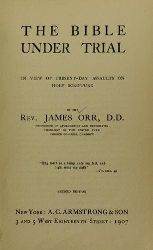 Tapa de The Bible under trial