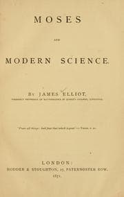 Tapa de Moses and modern science