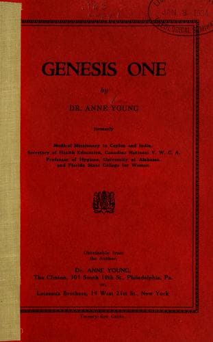 Tapa de Genesis one