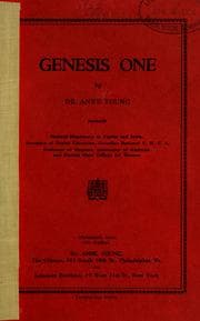 Tapa de Genesis one
