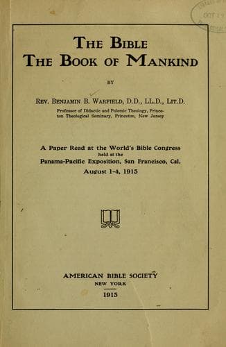 Tapa de The Bible