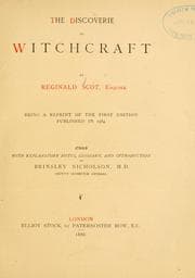 Tapa de The discoverie of witchcraft