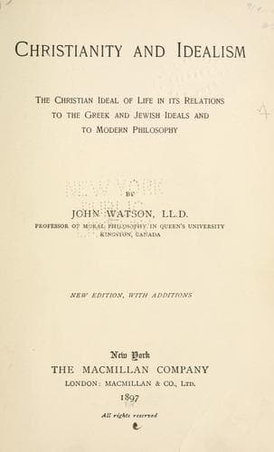 Tapa de Christianity and idealism