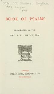 Tapa de The book of Psalms