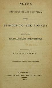 Tapa de Notes, explanatory and practical, on the Epistle to the Romans