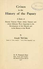 Tapa de Crises In The History Of The Papacy